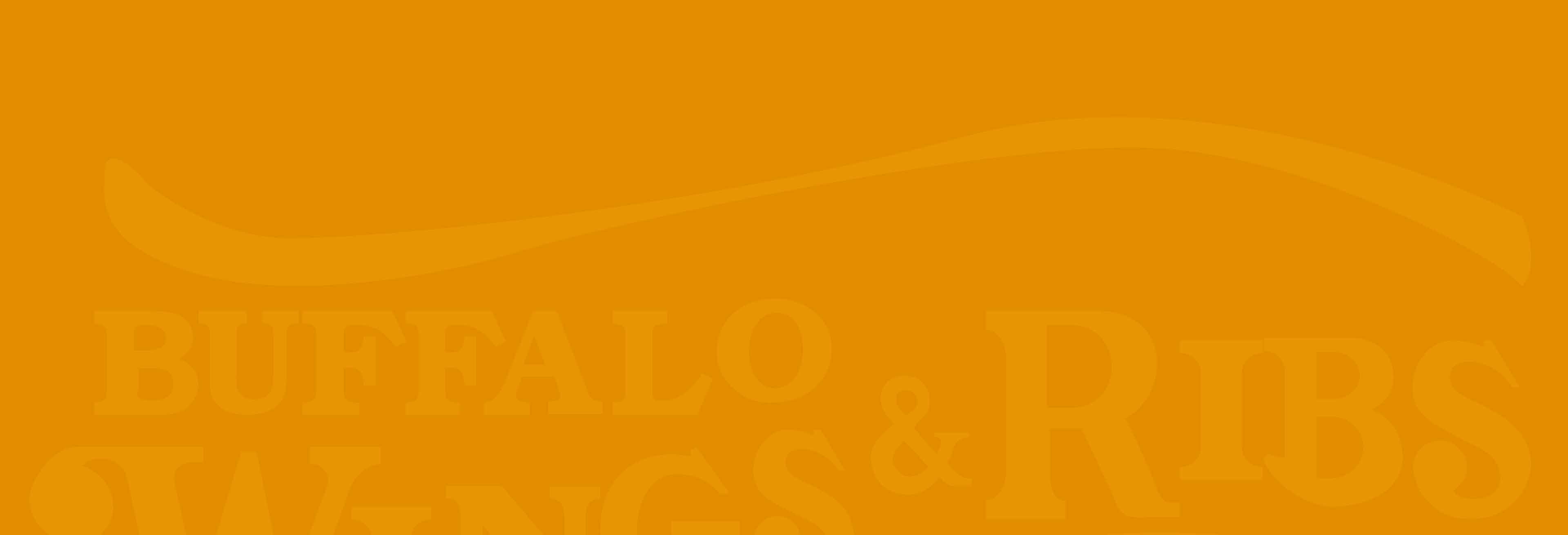 Buffalo Wings & Ribs - Contact Us A yellow-orange background