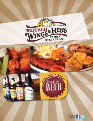 Buffalo Wings & Ribs Menu